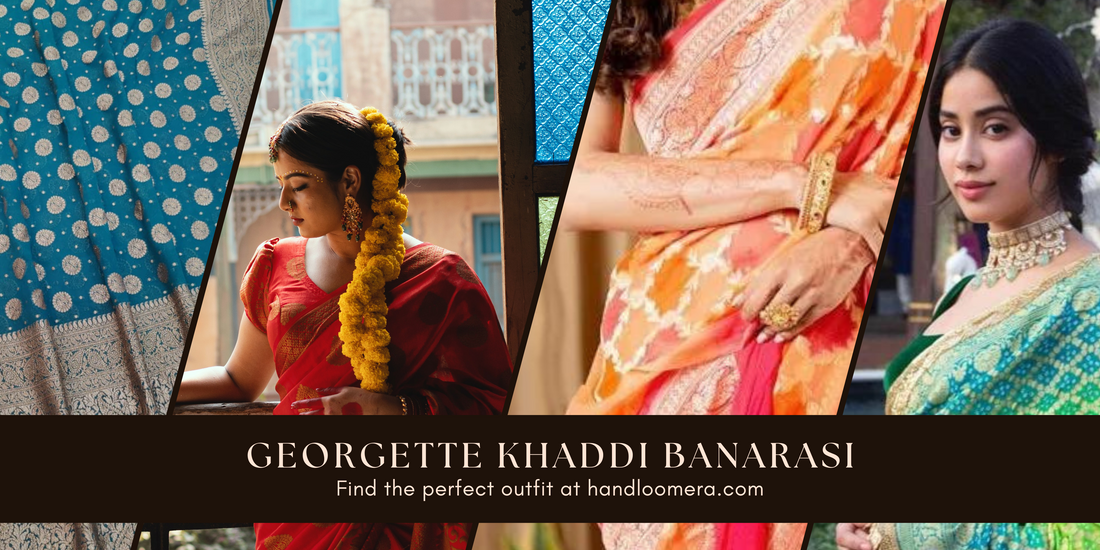 Care and Maintenance Guide for Banarasi Khaddi Georgette Sarees