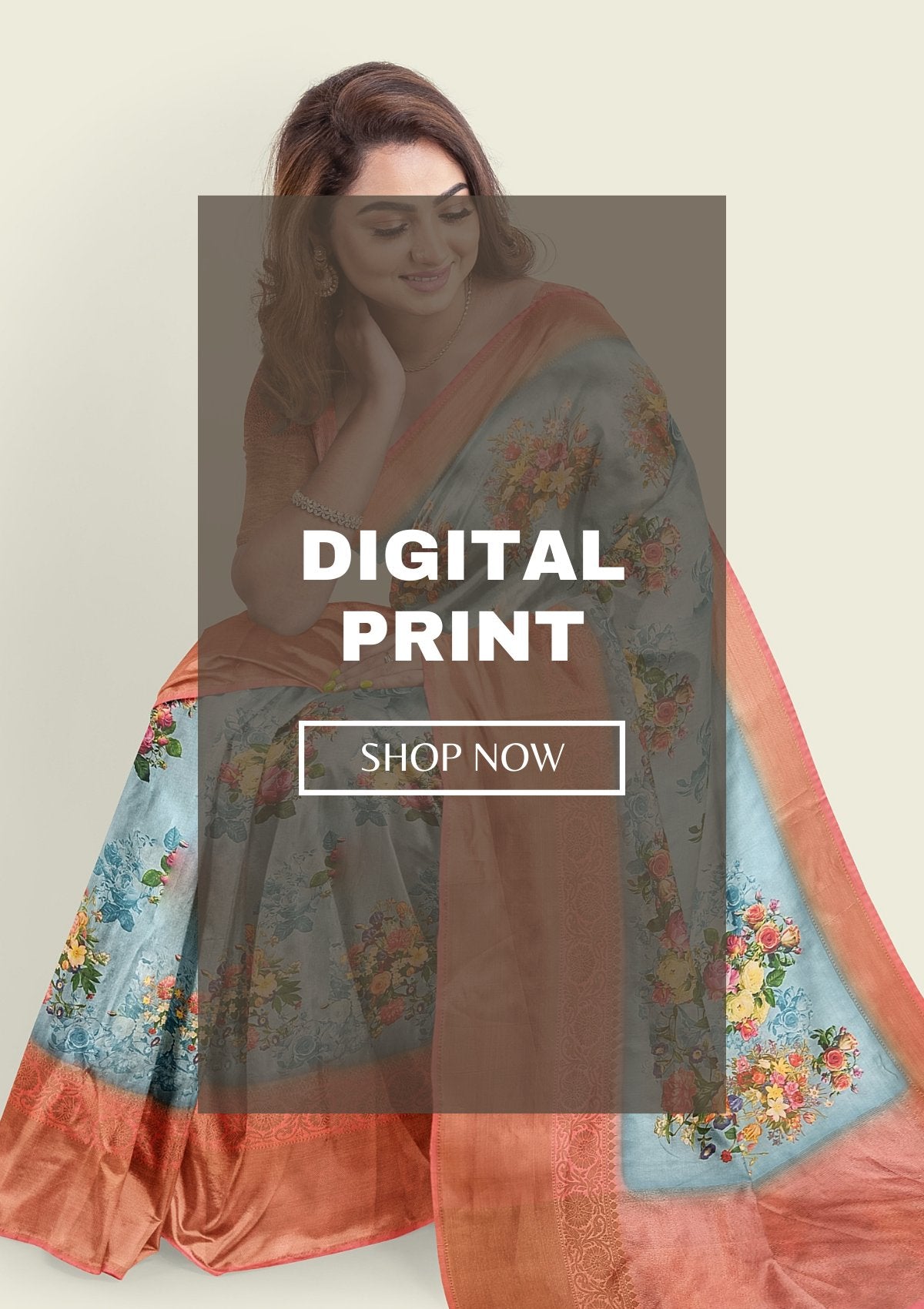 Banarasi Digital Print Sarees