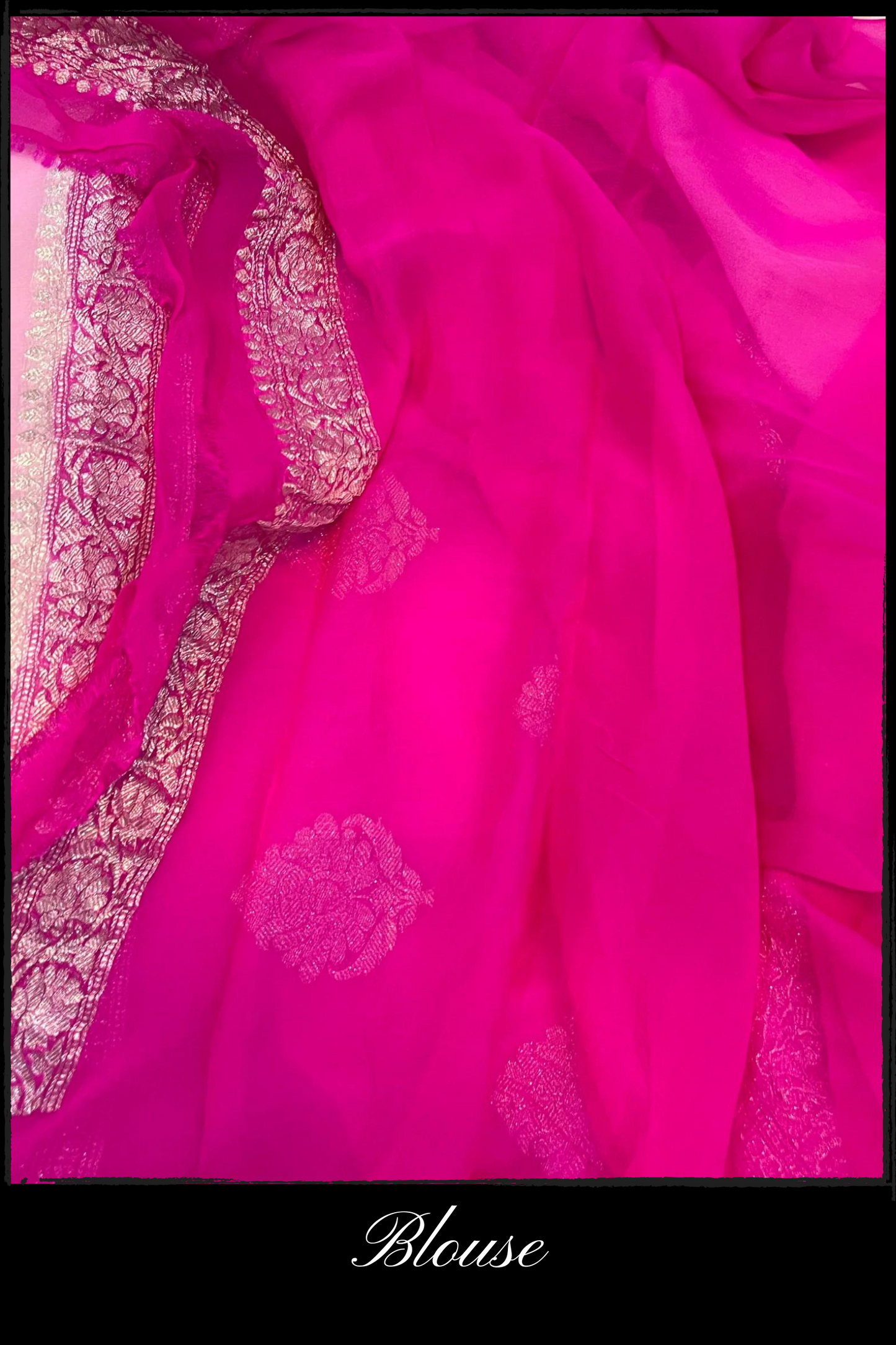 Chiffon Khaddi Banarasi Handloom Saree