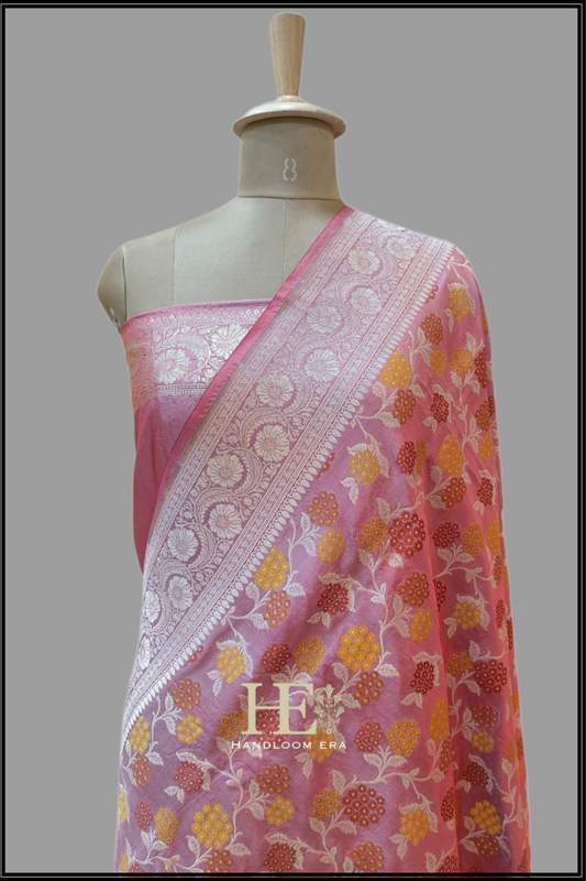 Tilfi Katan Silk Handloom Banarasi Saree