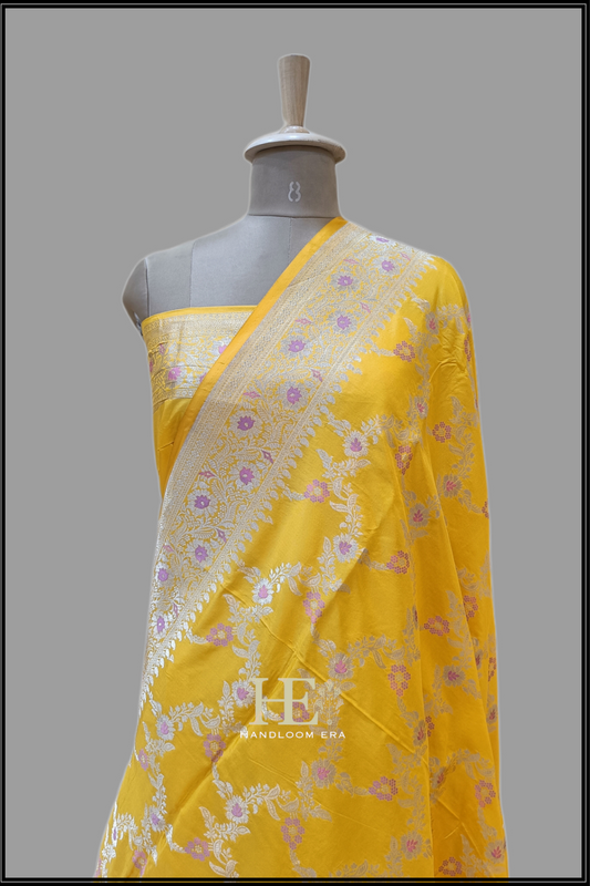 Tilfi Katan Silk Handloom Banarasi Saree