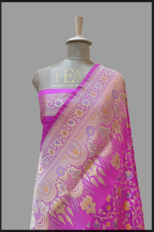 Tilfi Katan Silk Handloom Banarasi Saree