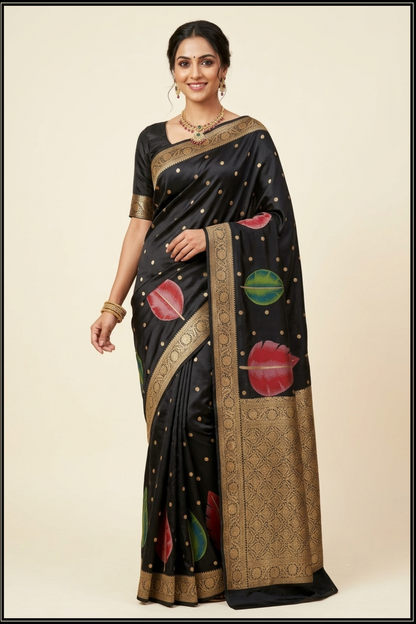 Black Fancy Banarasi Saree