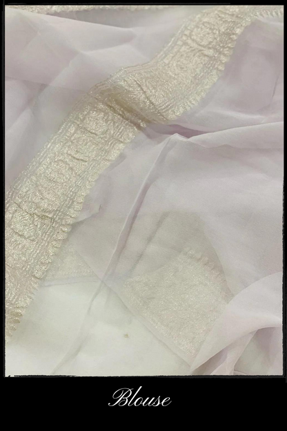 Natural Chiffon Khaddi Banarasi Saree