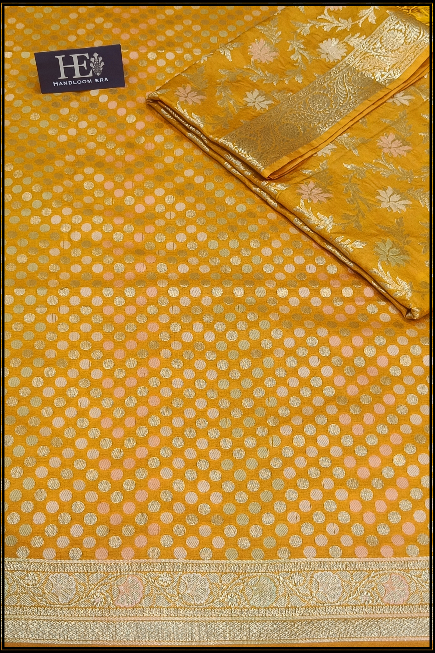 Haldi Katan silk Banarasi suite