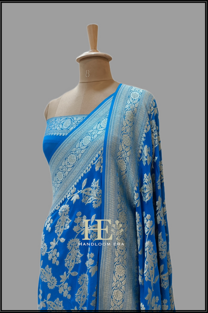 Georgette Khaddi Handloom Banarasi Saree