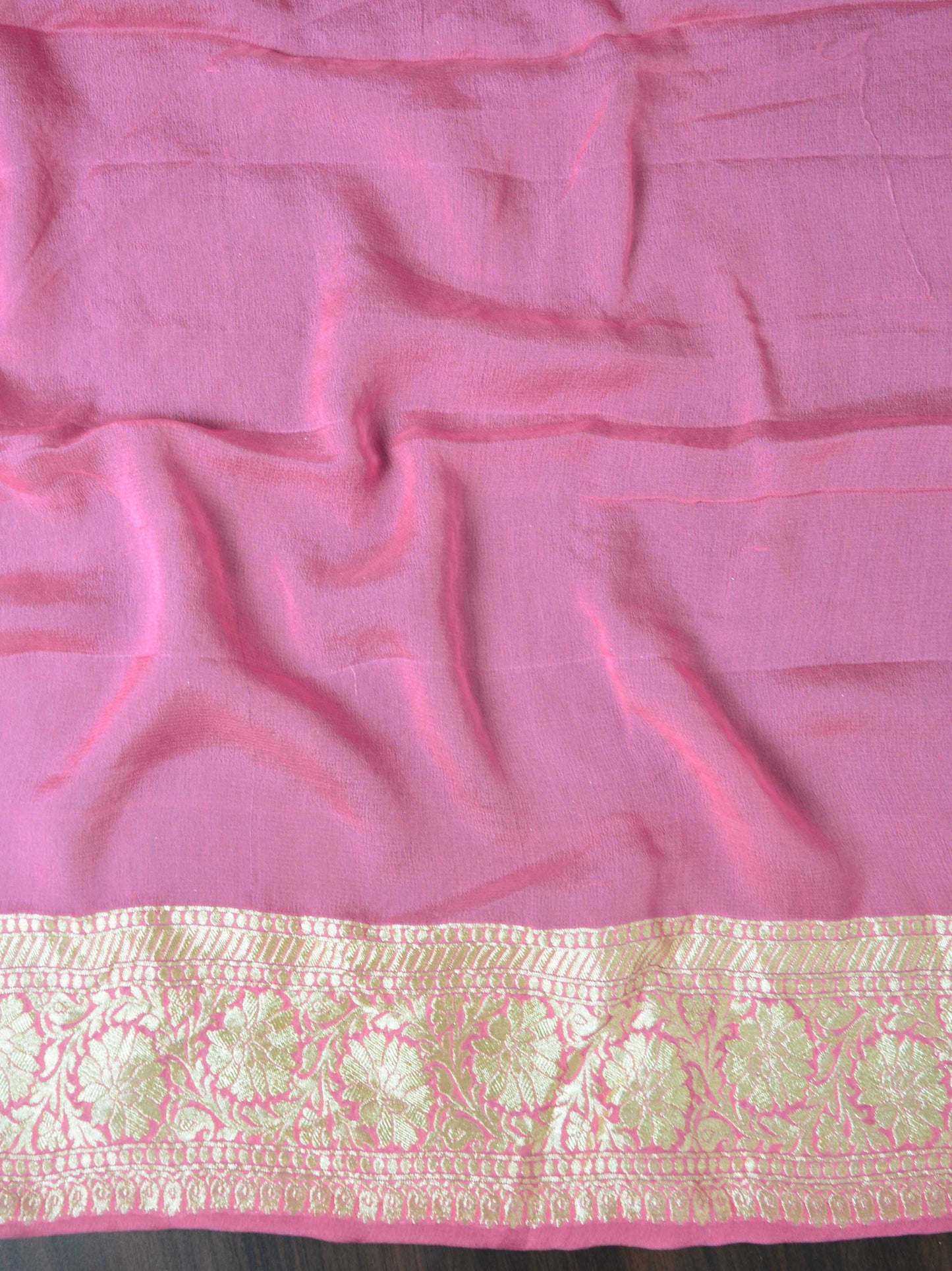 Pure Georgette Khaddi Banarasi Handloom Saree