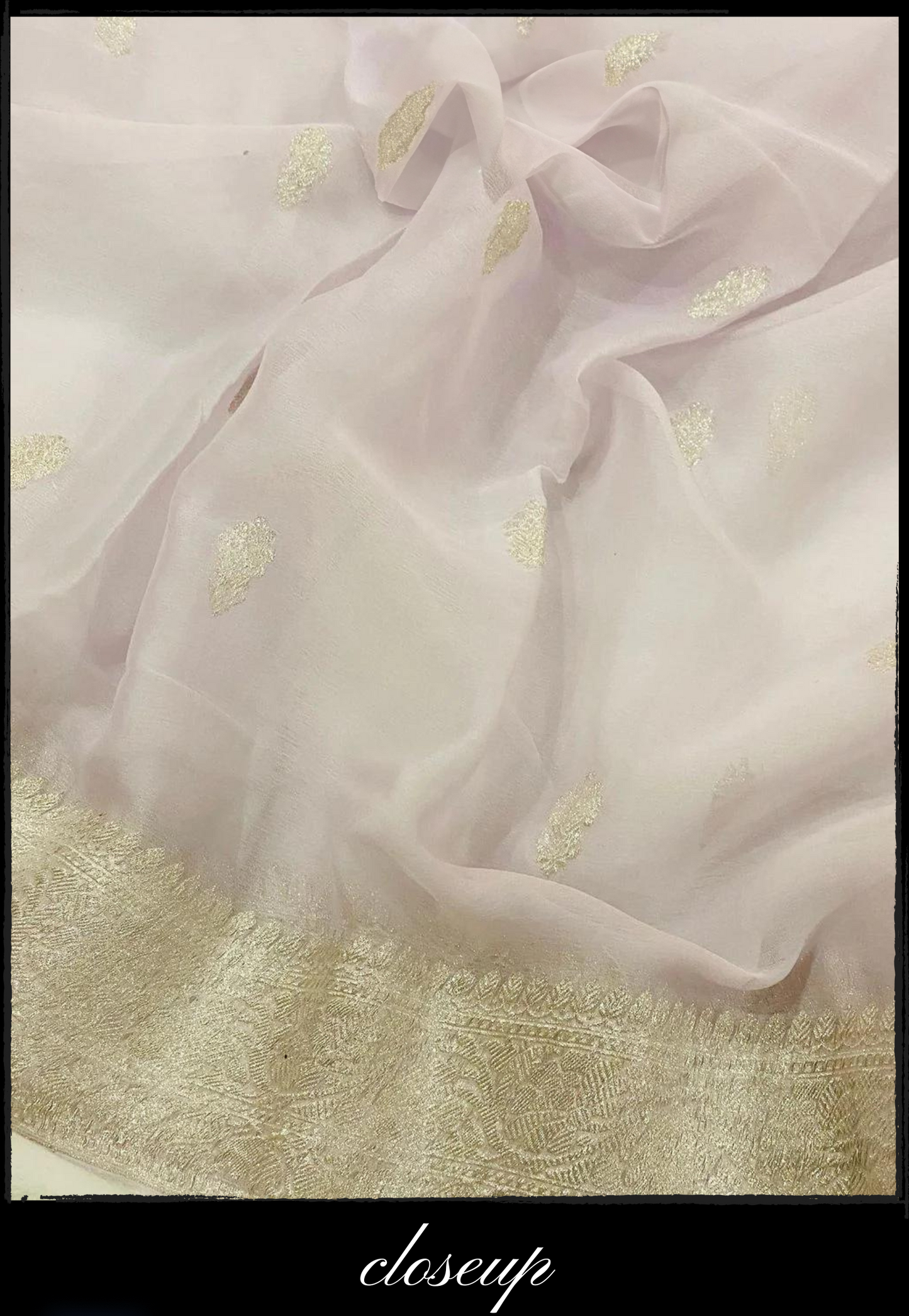 Natural Chiffon Khaddi Banarasi Saree