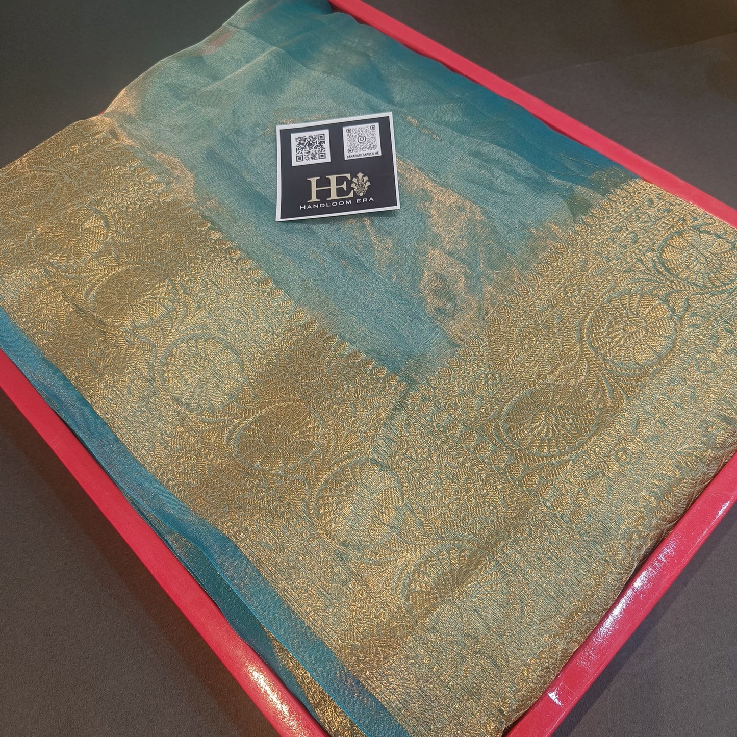 Pure Handwoven Tissue Silk Banarasi Saree