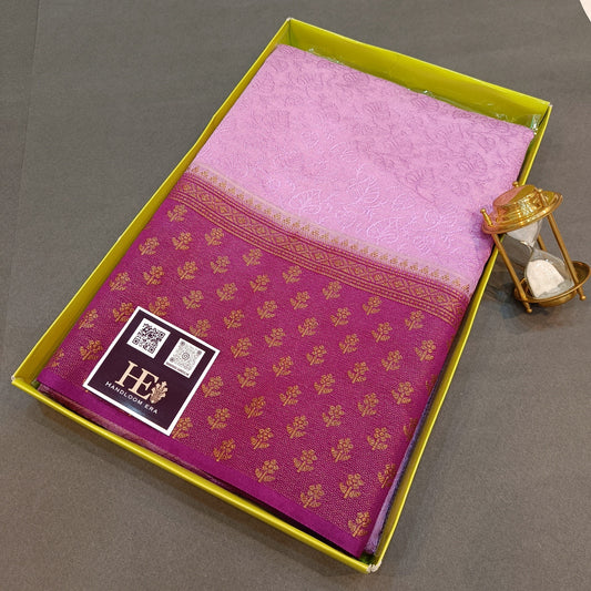 Banarasi Tanchui Silk with Scurt Border Saree