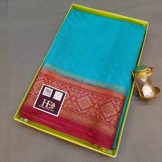 Banarasi Soft Tanchui Silk with Contrast Border