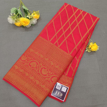 Gorgeous Red Georgette Banarasi Saree