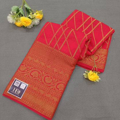 Gorgeous Red Georgette Banarasi Saree