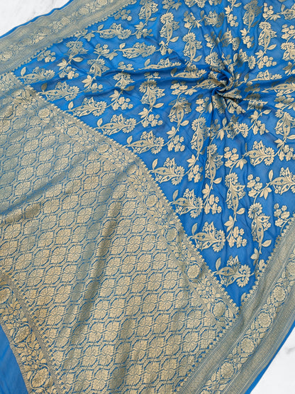 Georgette Khaddi Handloom Banarasi Saree