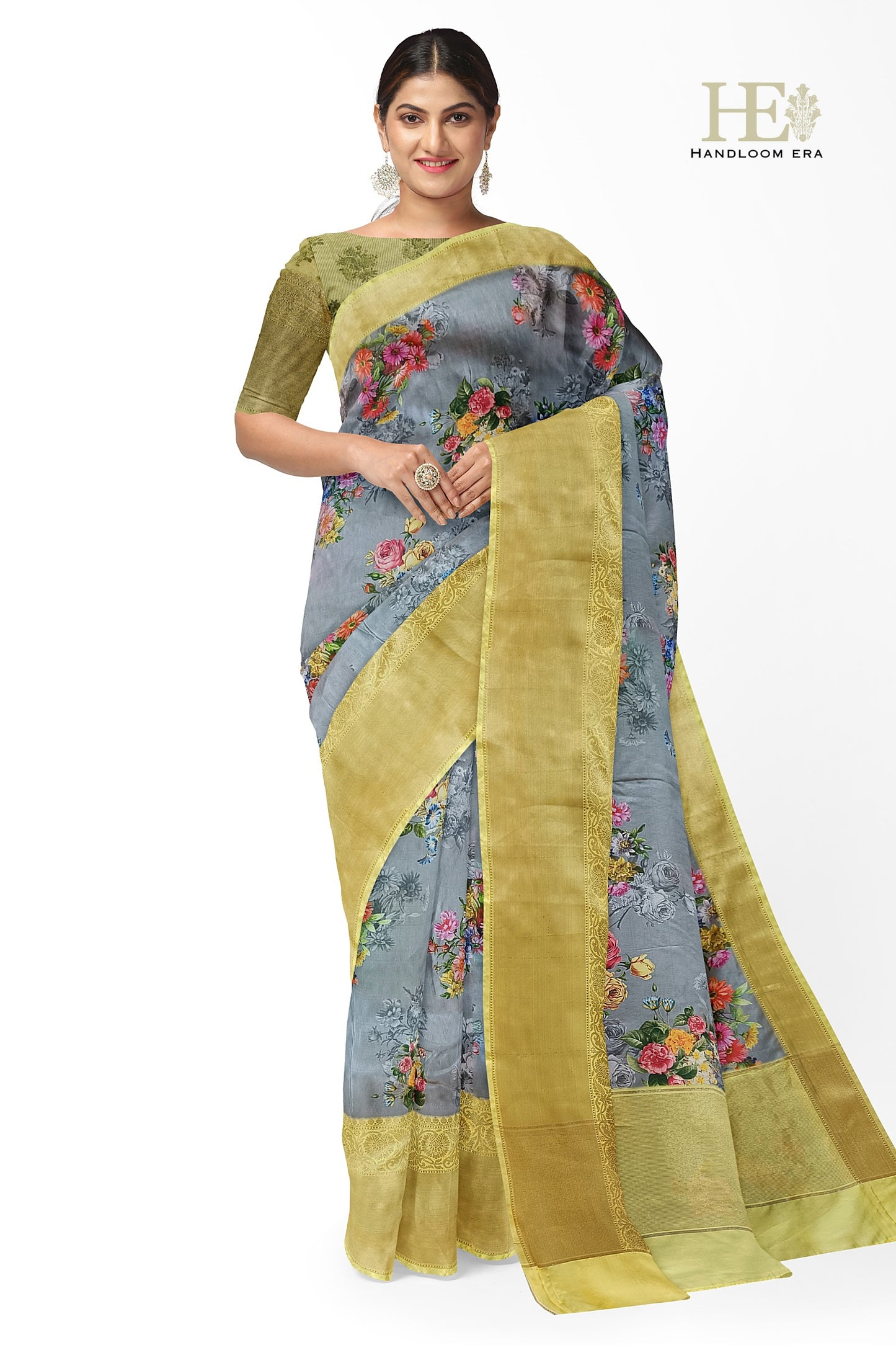 Banarasi Art Silk Digital Print Saree