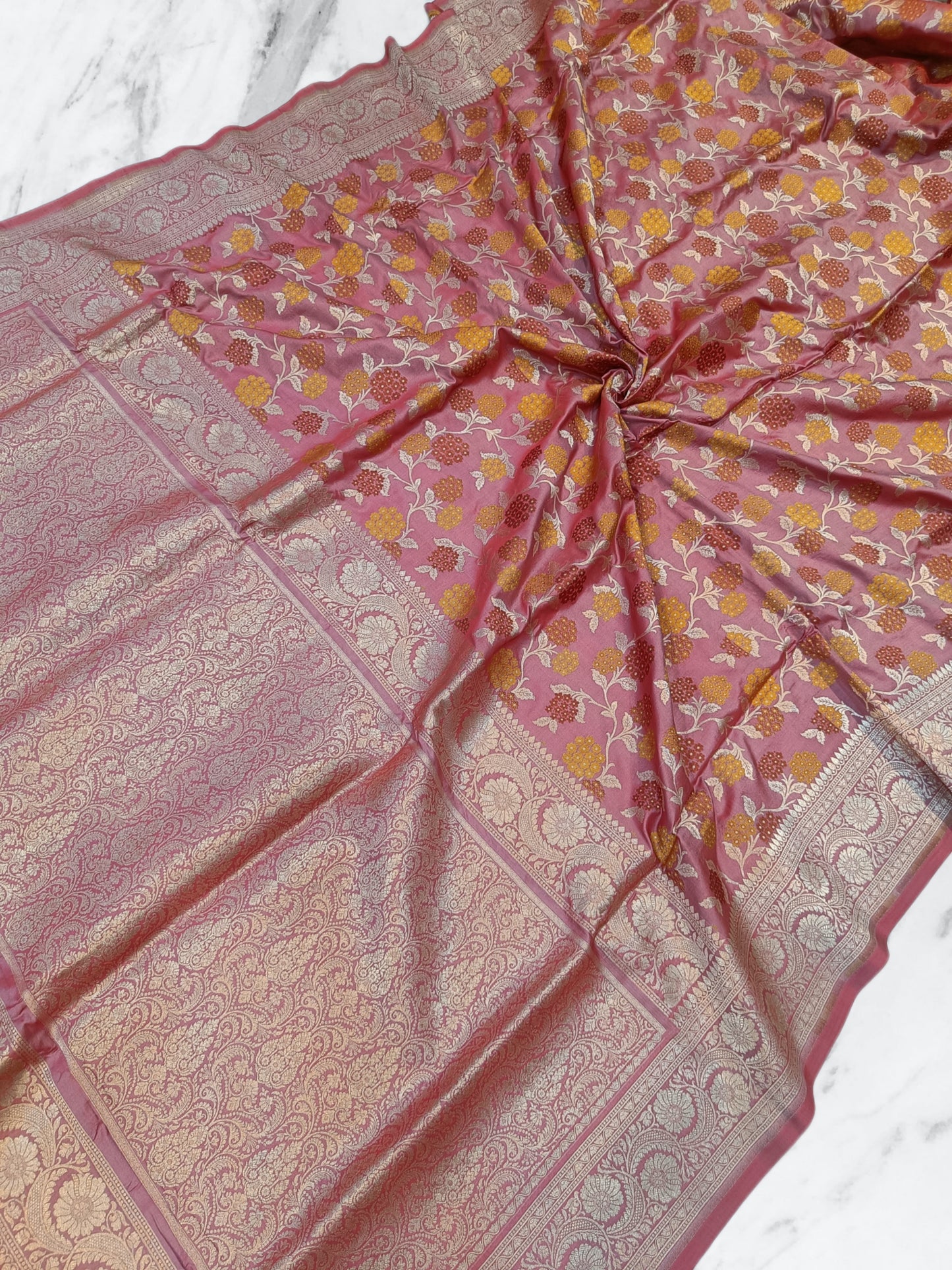 Tilfi Katan Silk Handloom Banarasi Saree