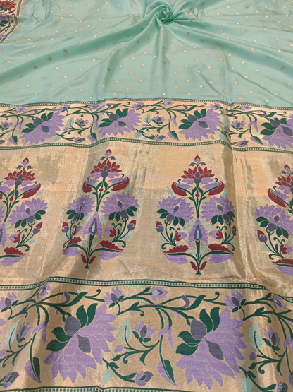 Paithani Katan Silk Handloom Banarasi Saree